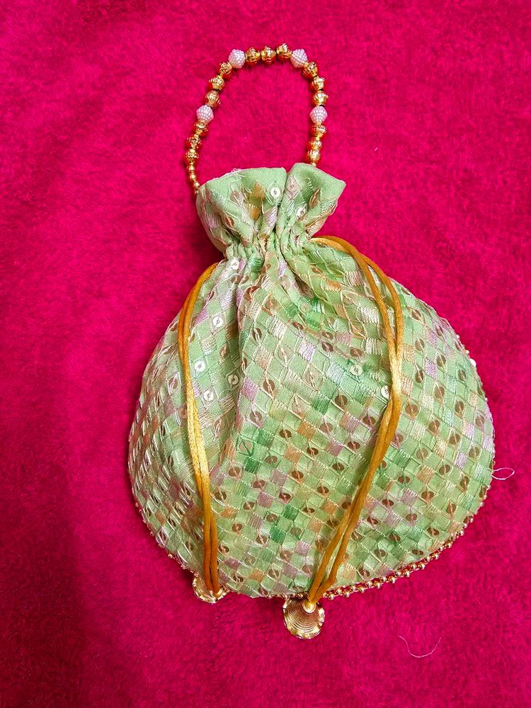 Silk Wedding Potli