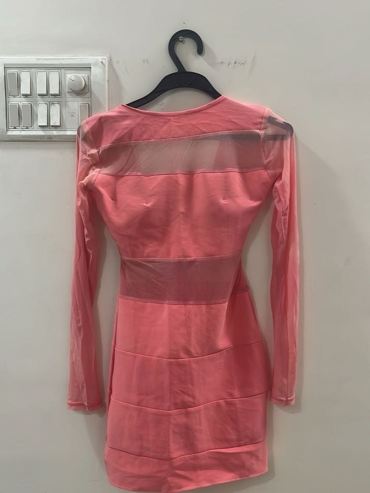 Pink Mini Bodycon Dress