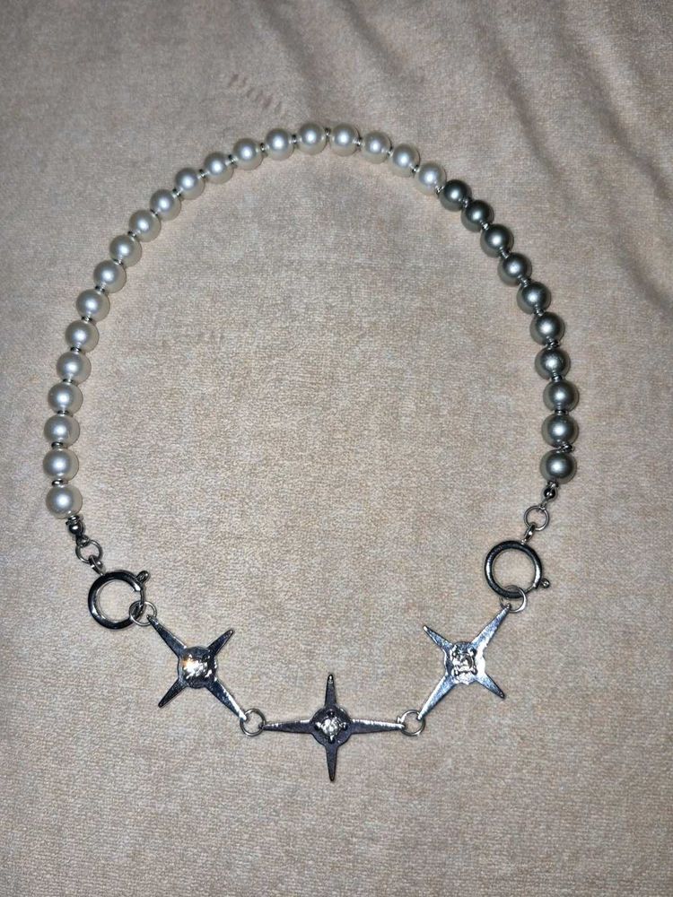 Pearl &amp; Star Necklace