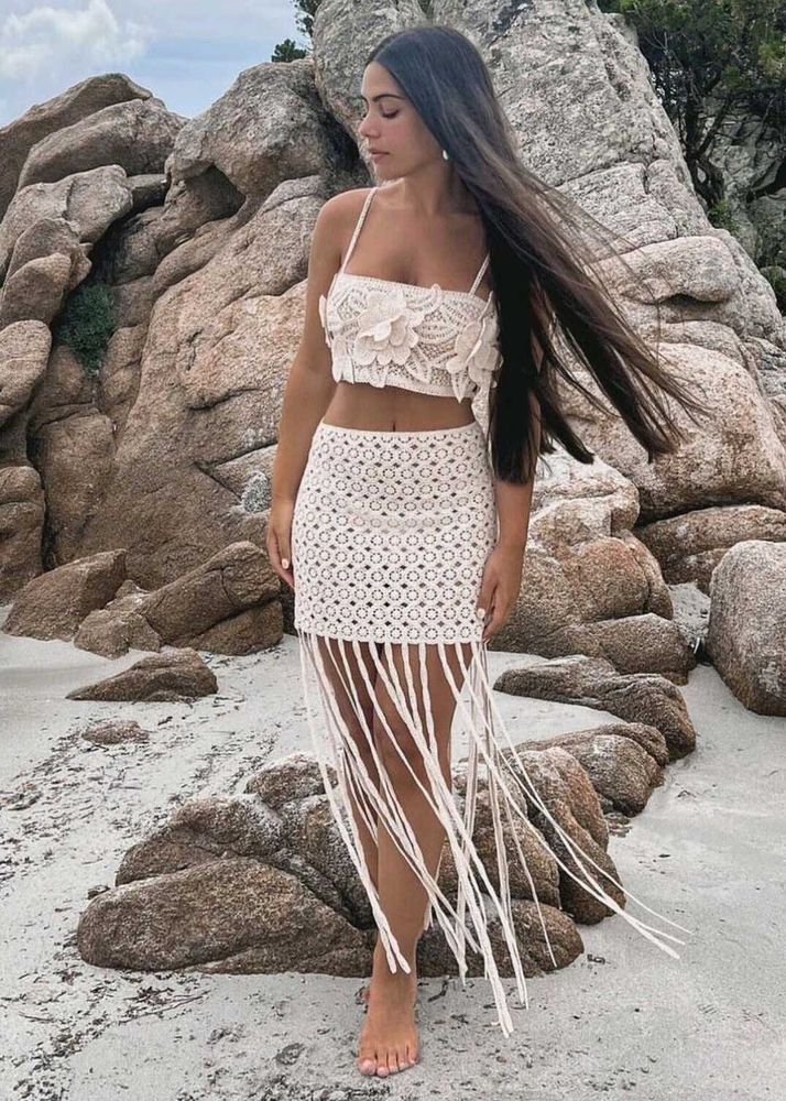 Crochet Fringe Skirt