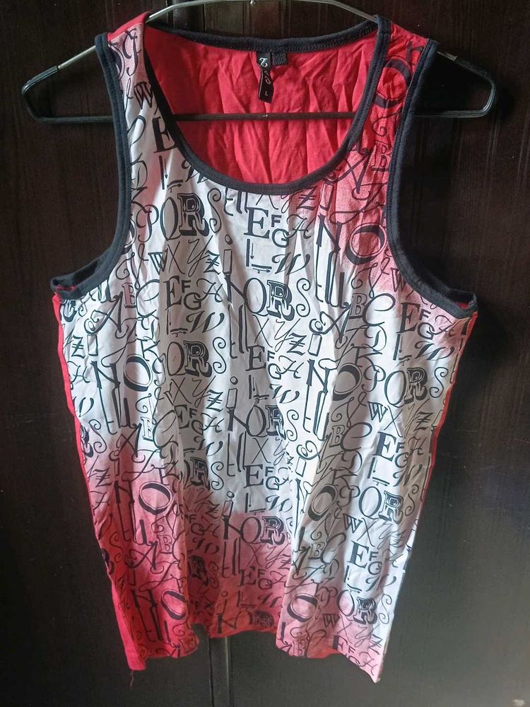 Trendy Graphic Print Inner vest