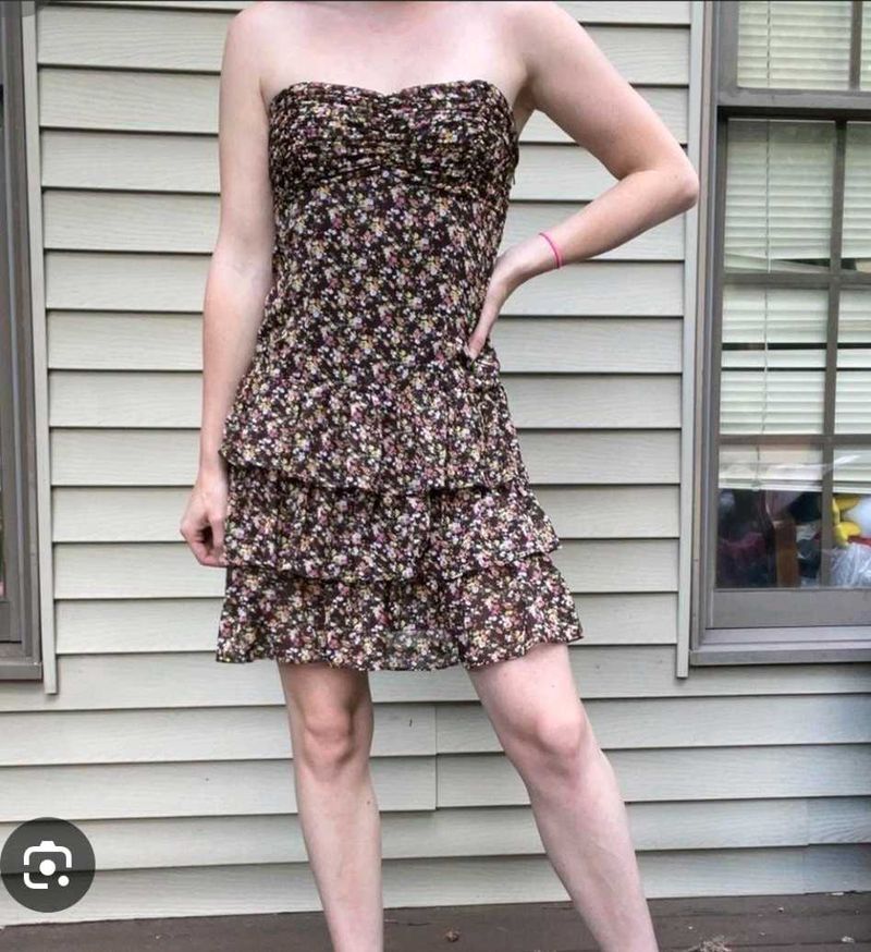 Y2K STRAPLESS MINI DRESS