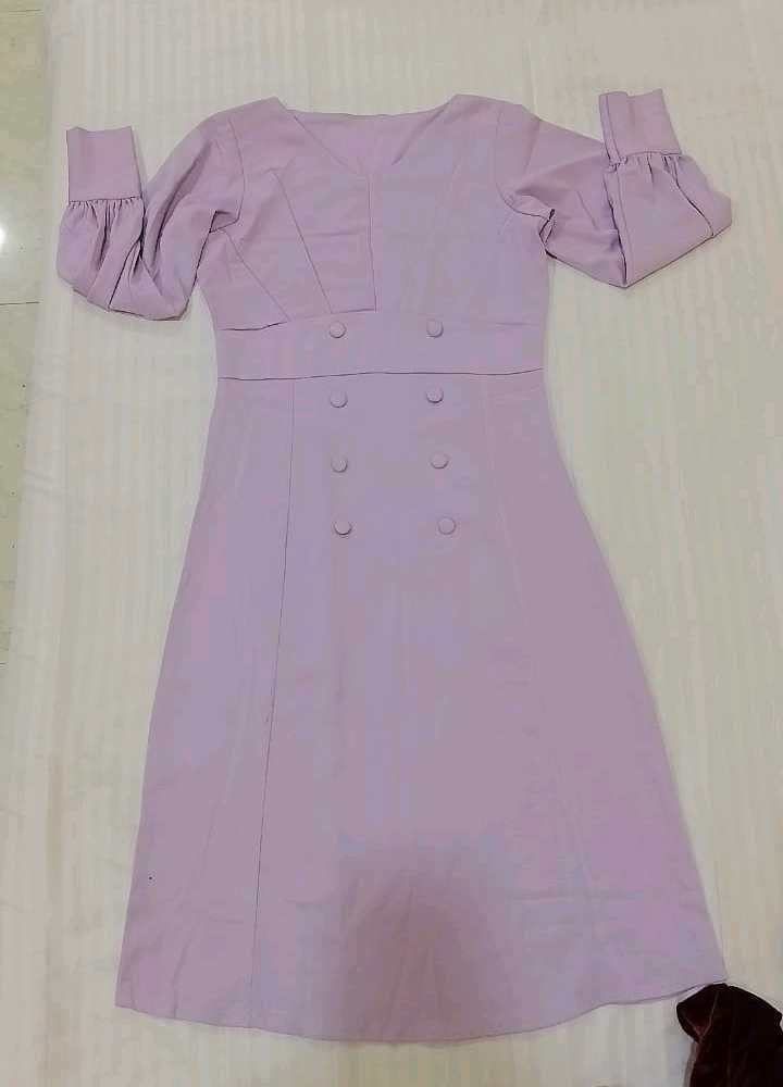 Cute Lilac Korean Design Dress 34&amp;36
