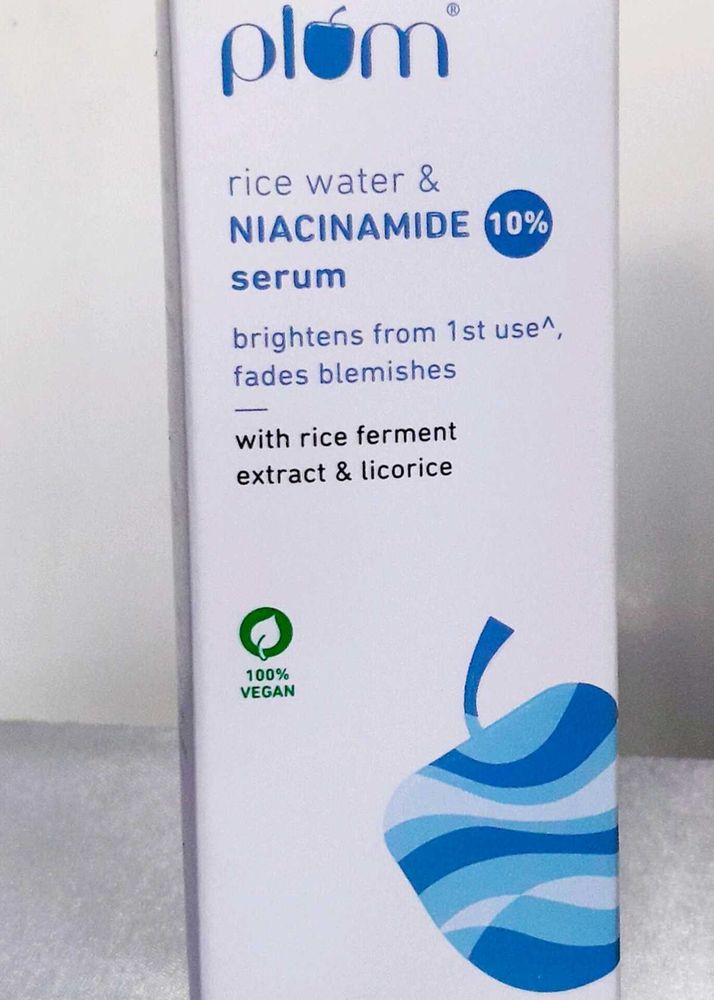 Plum Ricewater And Niacinamide Serum