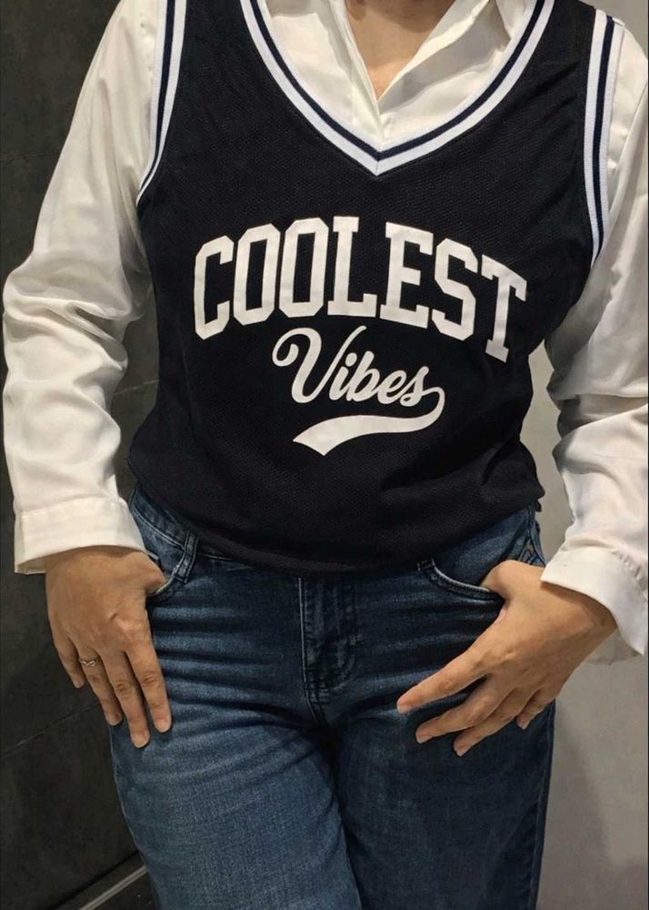 Coolest Vibes Graphic Vest Top