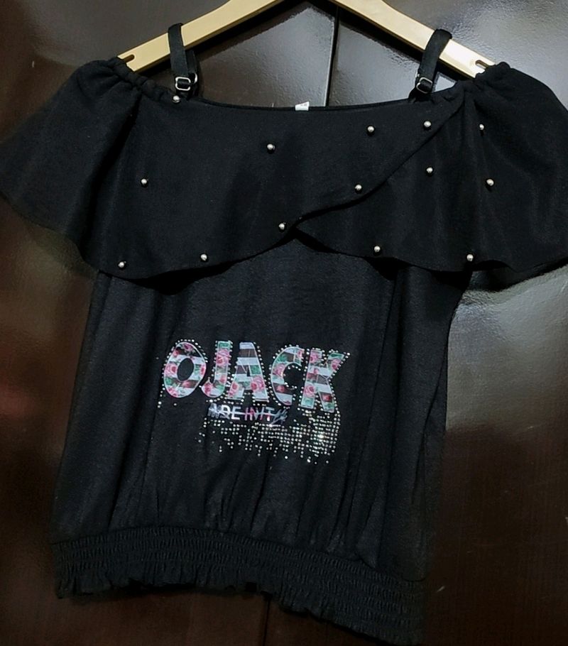 Black Top For 6-8 Year Girl 30 Bust