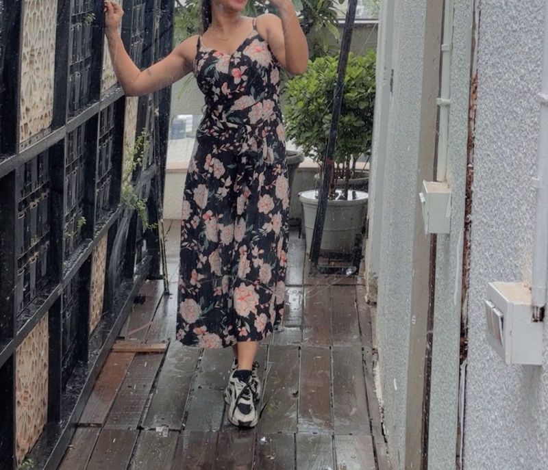Floral Print Midi Dress