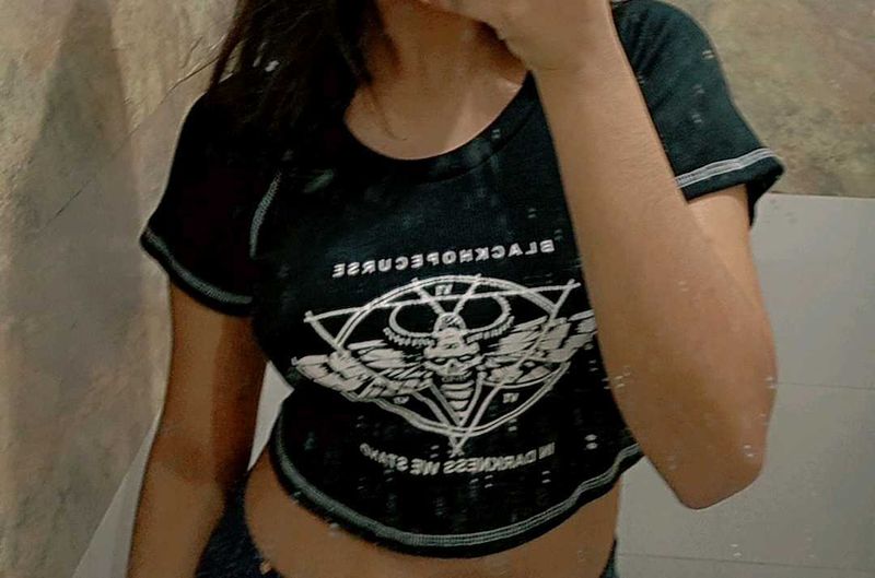 Black Hope Curse Crop Top