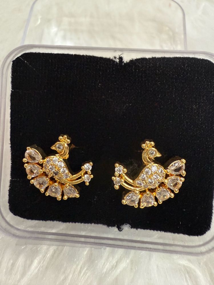 Peacock Stud Earrings
