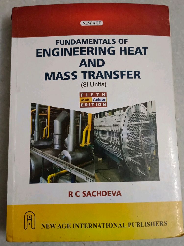 Fundamentals Of Engineering Heat And Mass Transfer Fifth Multi Colour Edition RC Sachdeva