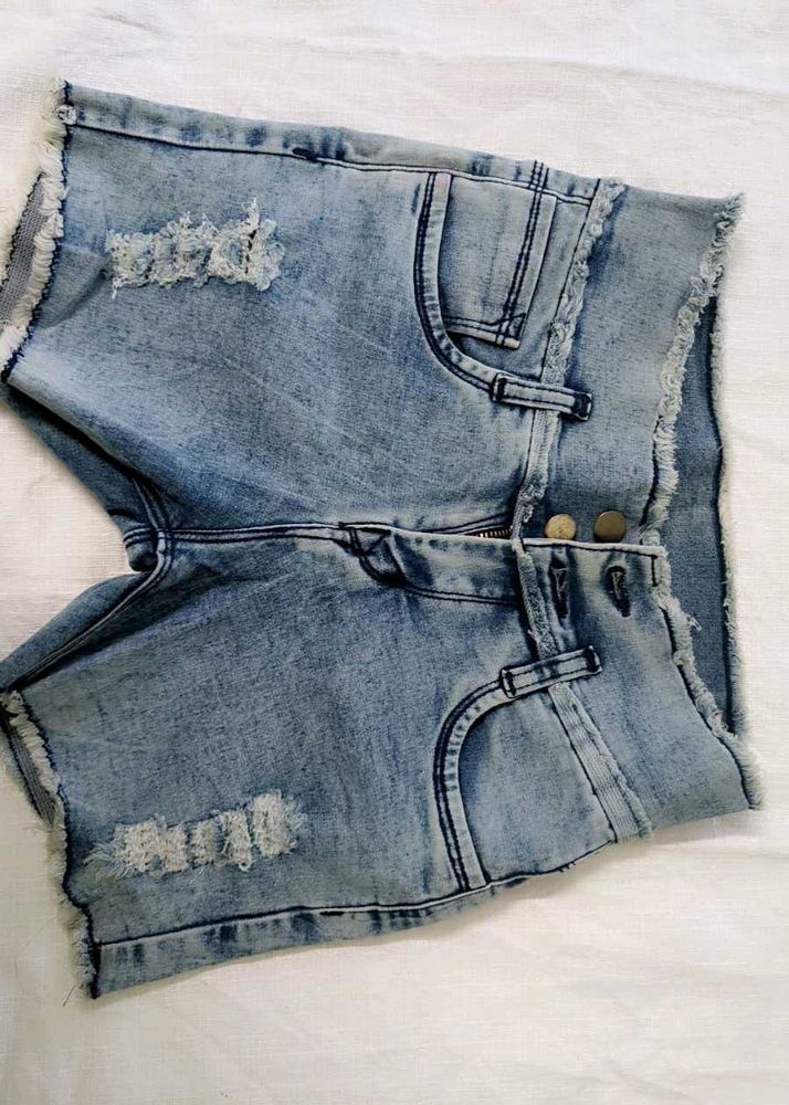 Denim shorts