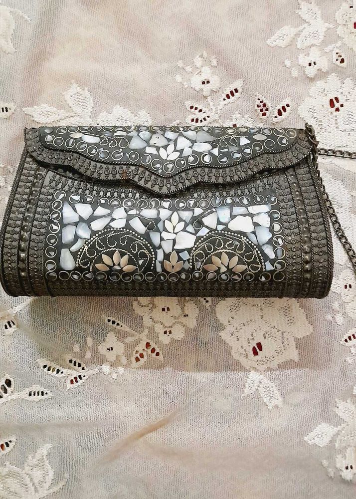 Vintage Metal Clutch