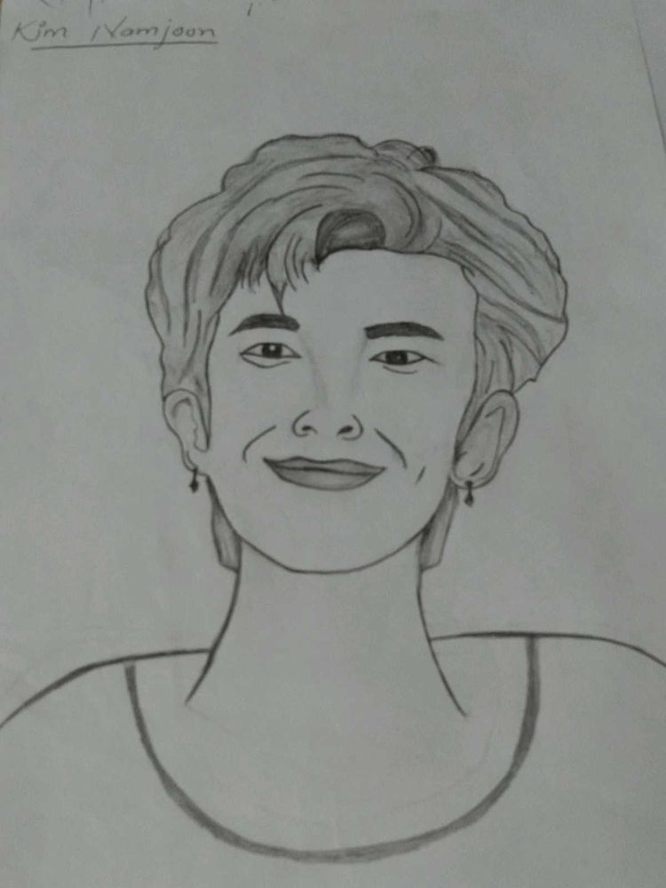 Handmade Sketch Of BTS