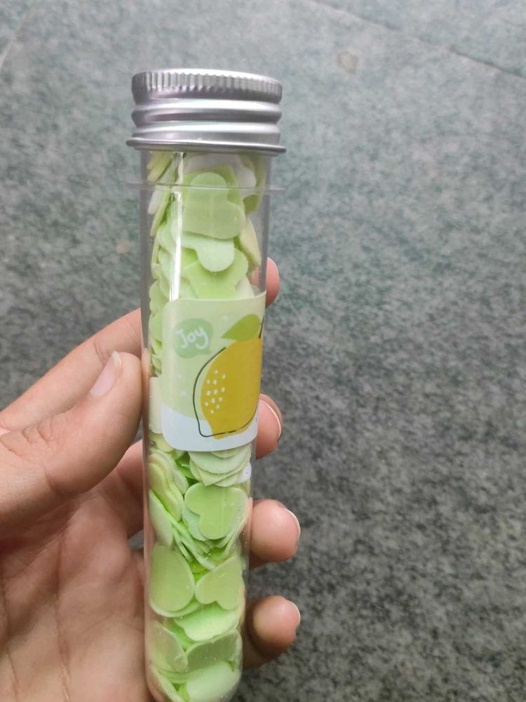 Flower Design Tube Shape Bottle Paper Soap