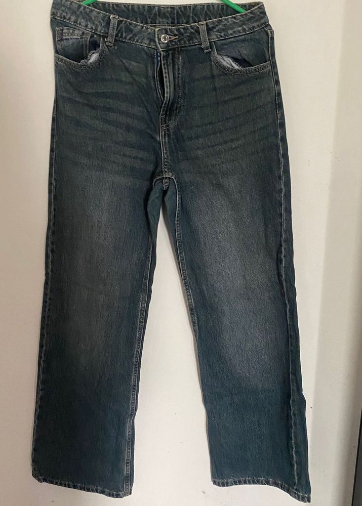 Dark Wash Straight Fit Jeans