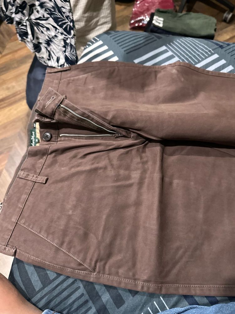 colorplus Brown Casual Trousers