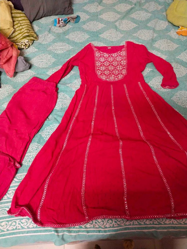 Rose Pink  Kurta Set