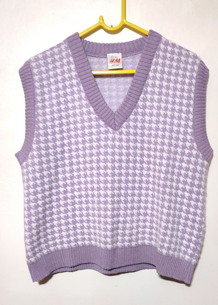 Lavender Women&#39;s vest Sweater