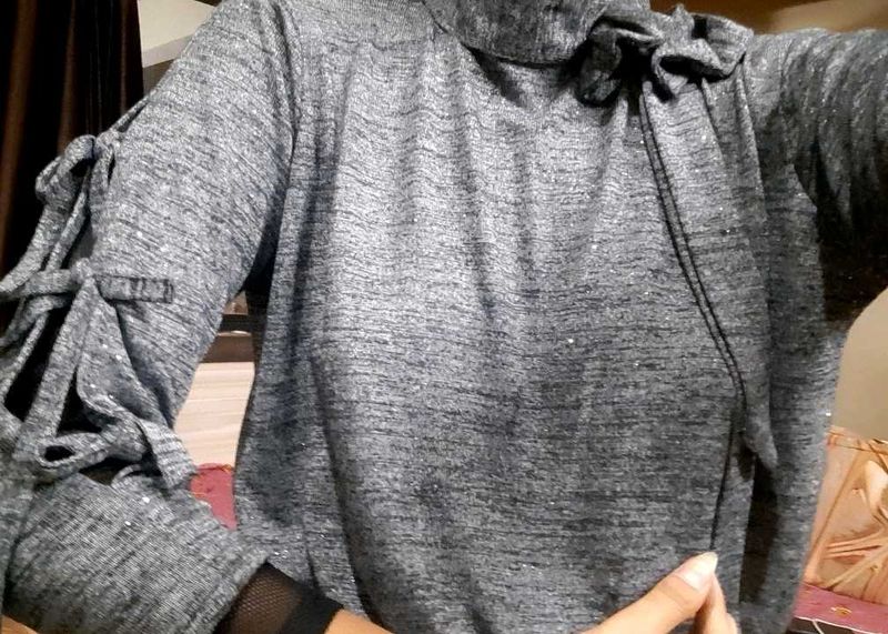 New Shimmer Grey Top