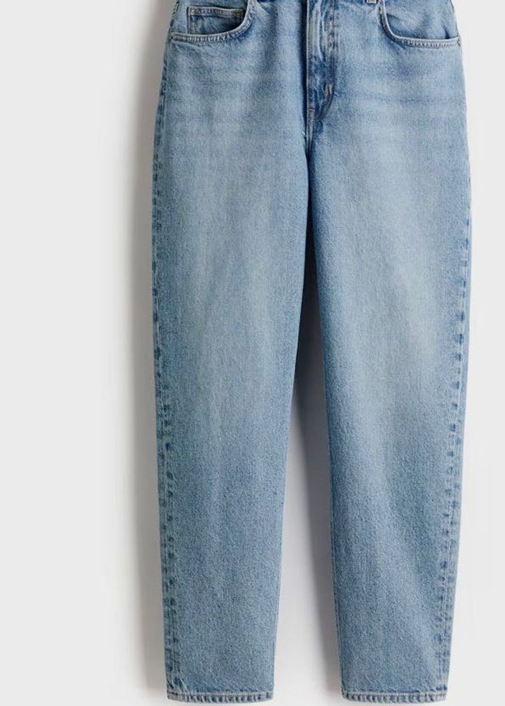 High-Waisted Light Wash Jeans