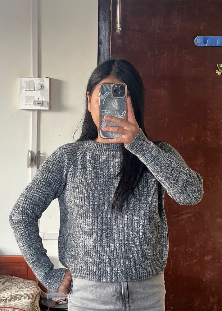 Gray Knit Sweater