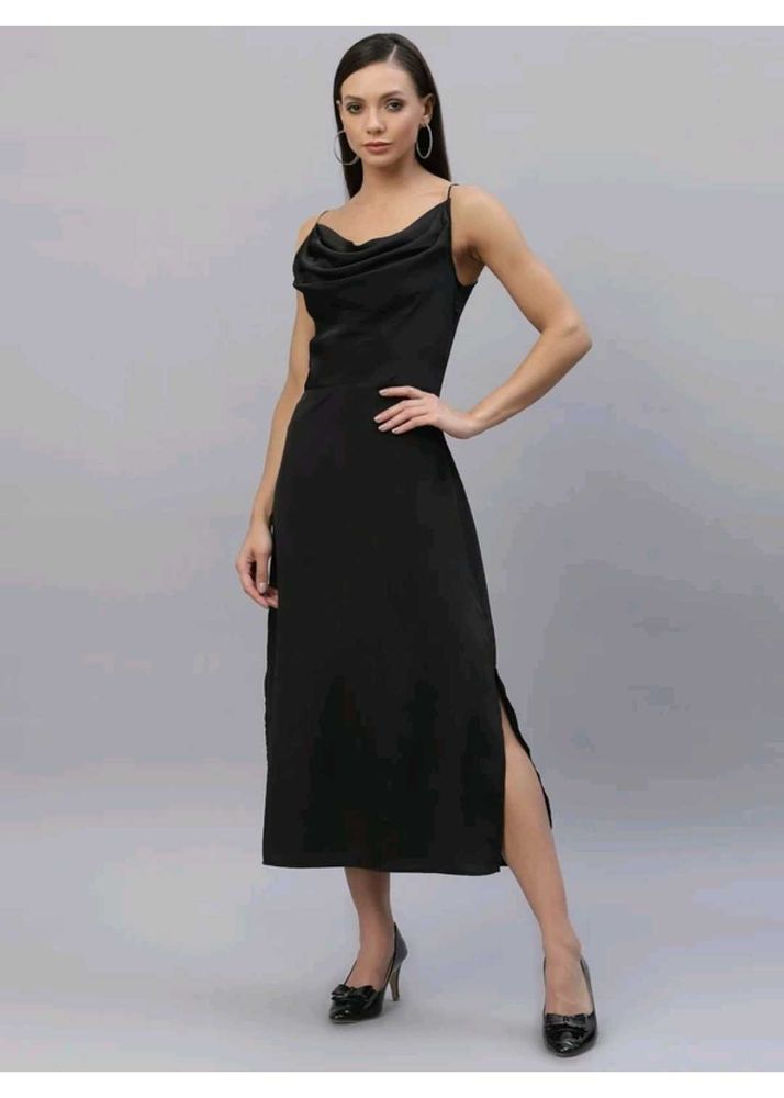 Elegant Black Slip Dress