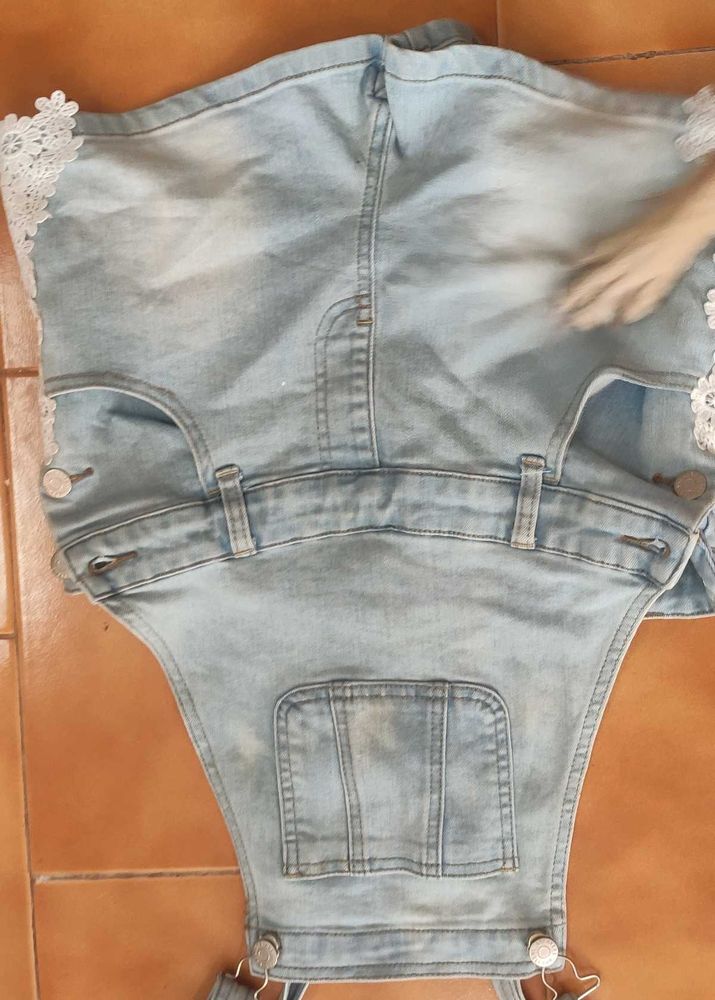 Light Wash Denim Overalls