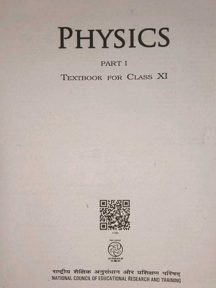 Physics Part I - Class XI Textbook