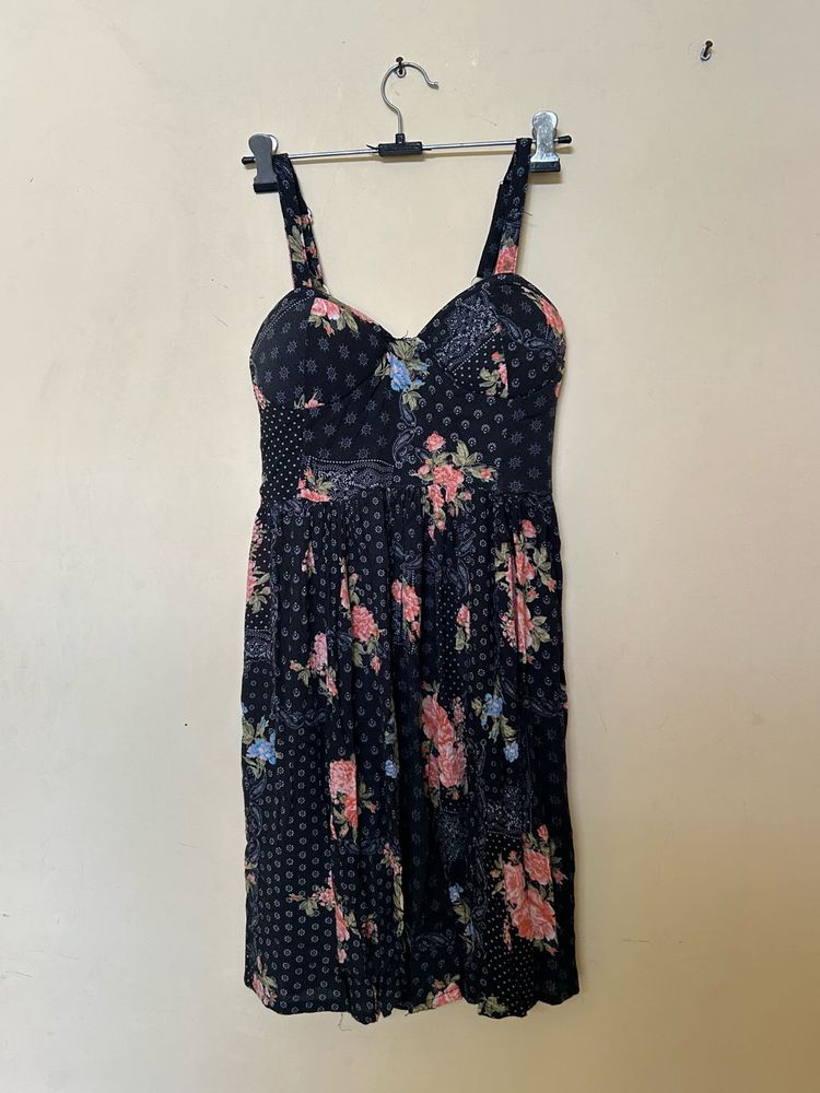 Black Floral Dress