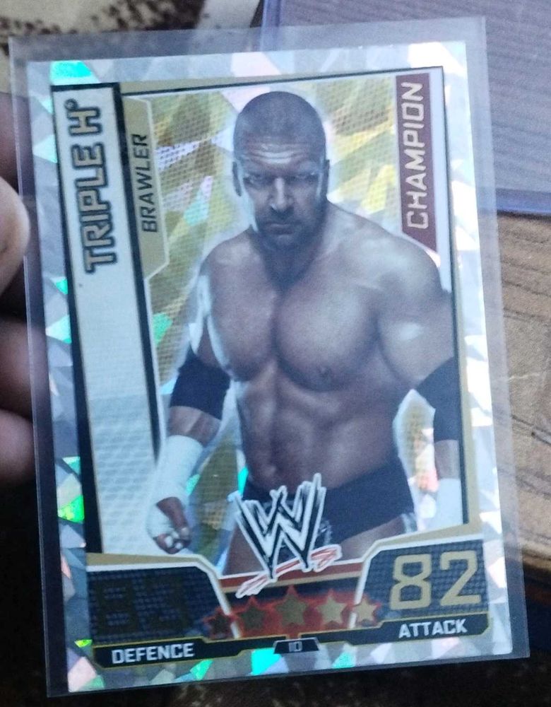 Topps Slam Attax Superstars Triple H Champion Card