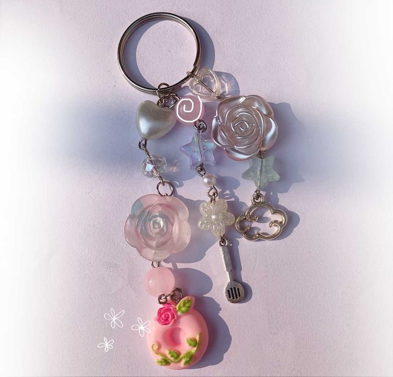 Cute Donut Keychain