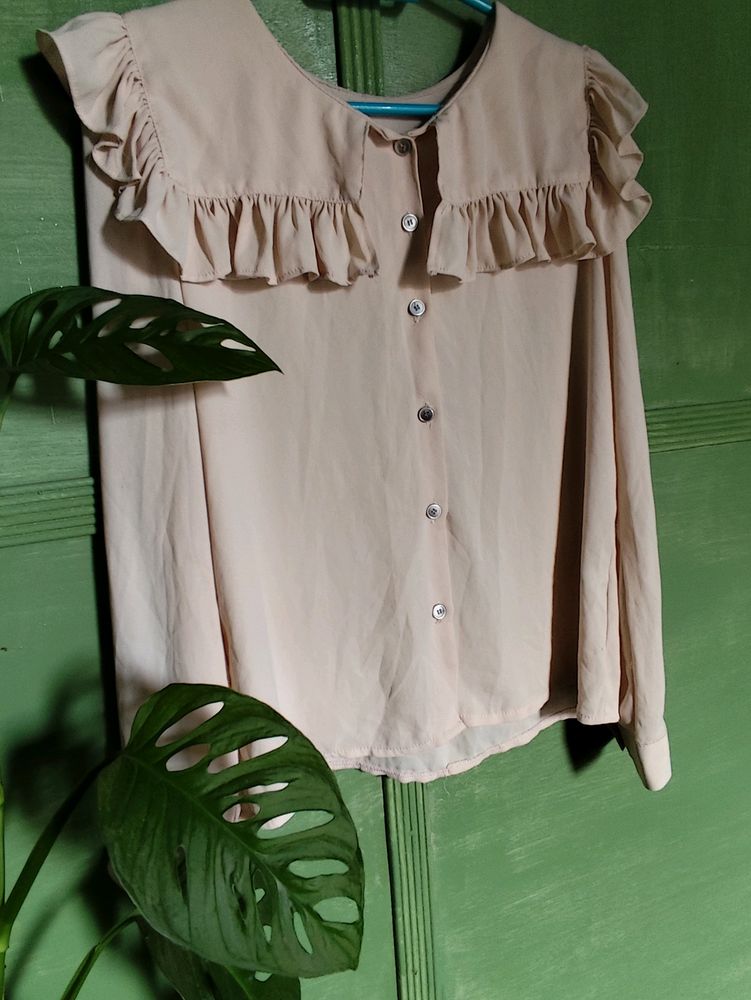 Korean Style Peter Pan Collar Top