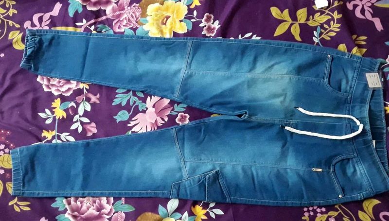 Ladies Denim Jogger Cargo