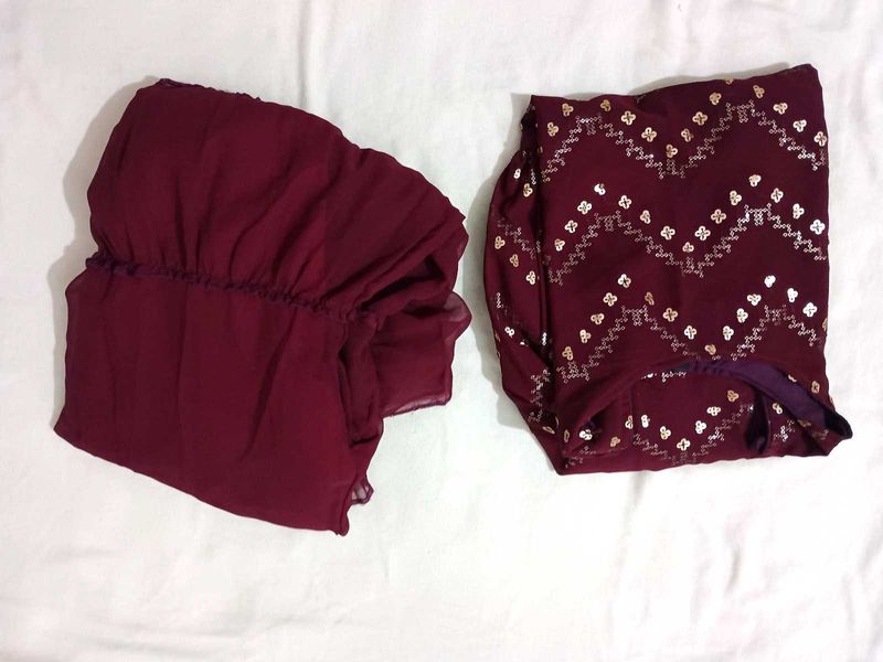 Beautiful Marron Sharara For Festivala .