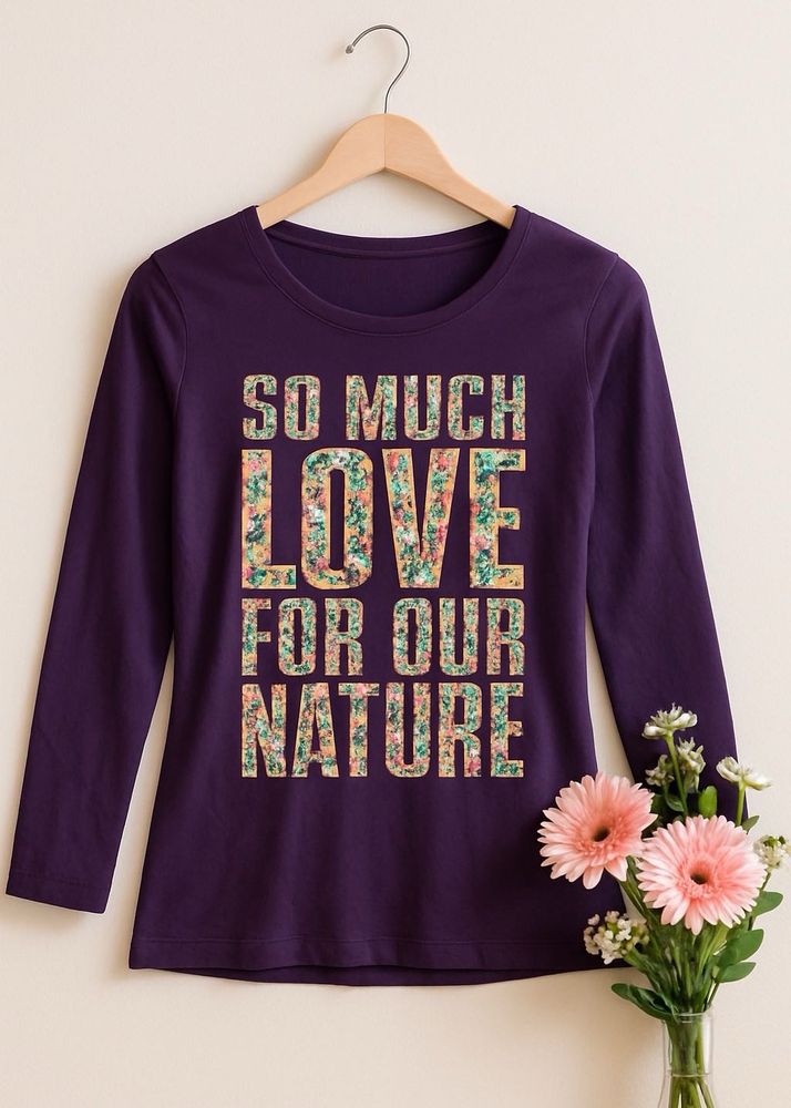 🌸 Beautiful Floral Print Long Sleeve T-Shirt🌸