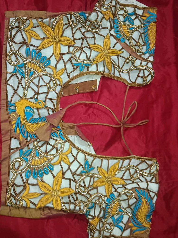 Embroidered Sari Blouse