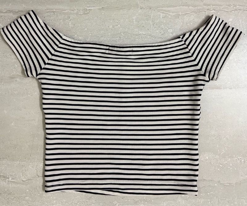 Striped Off-Shoulder Top