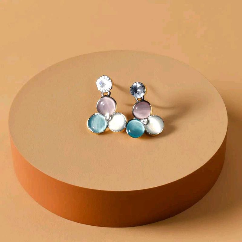 Cute Stone Drop Earrings