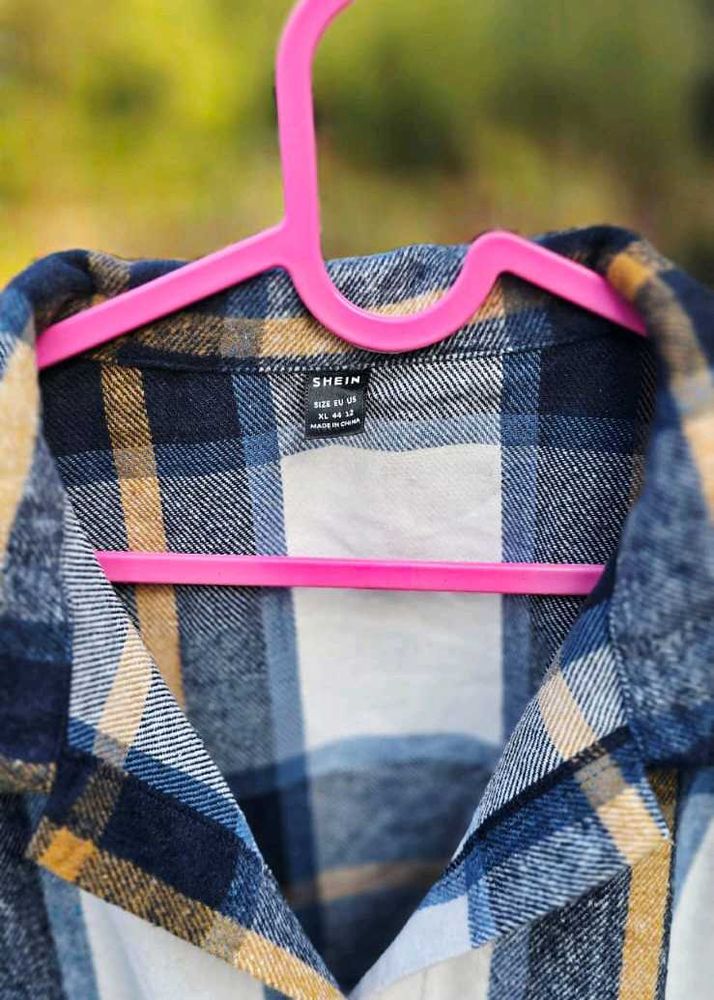 Women’s Trendy Winter Wear oversized Checkere