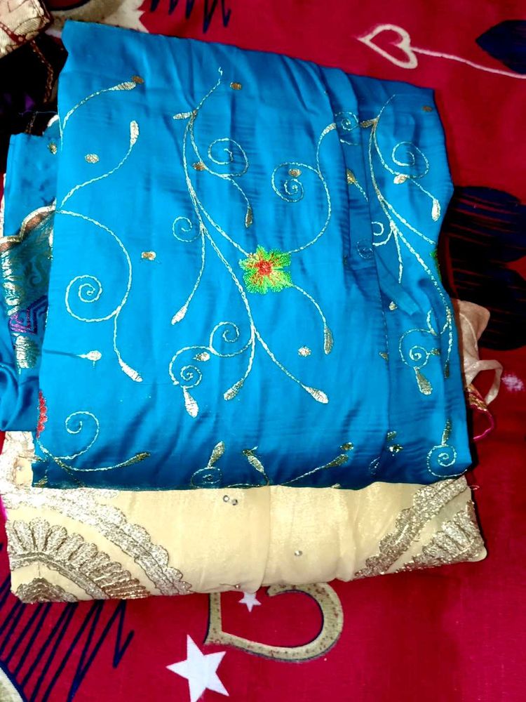 1 Time Used Combo Lehanga Choli With Blouse