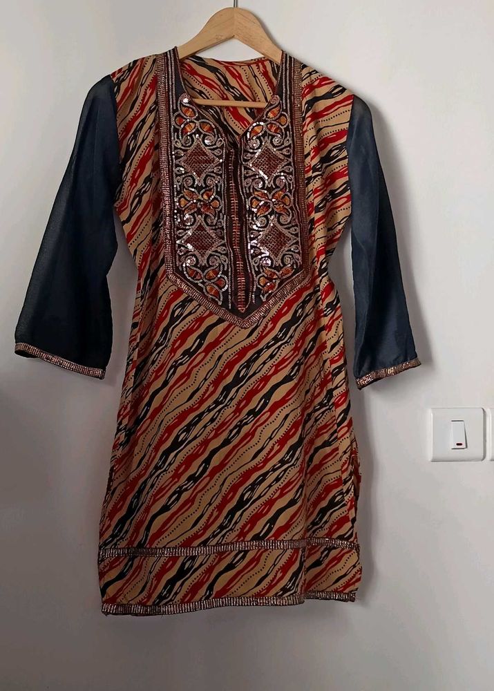 Elegant Embellished Tunic Top