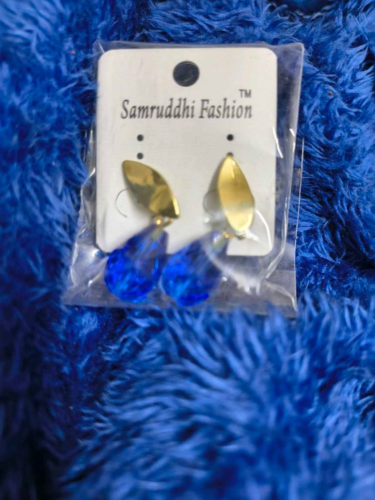 Blue Drop Earrings
