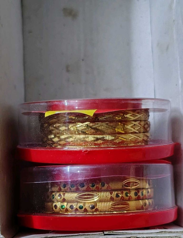 Golden Bangles Set For Kids