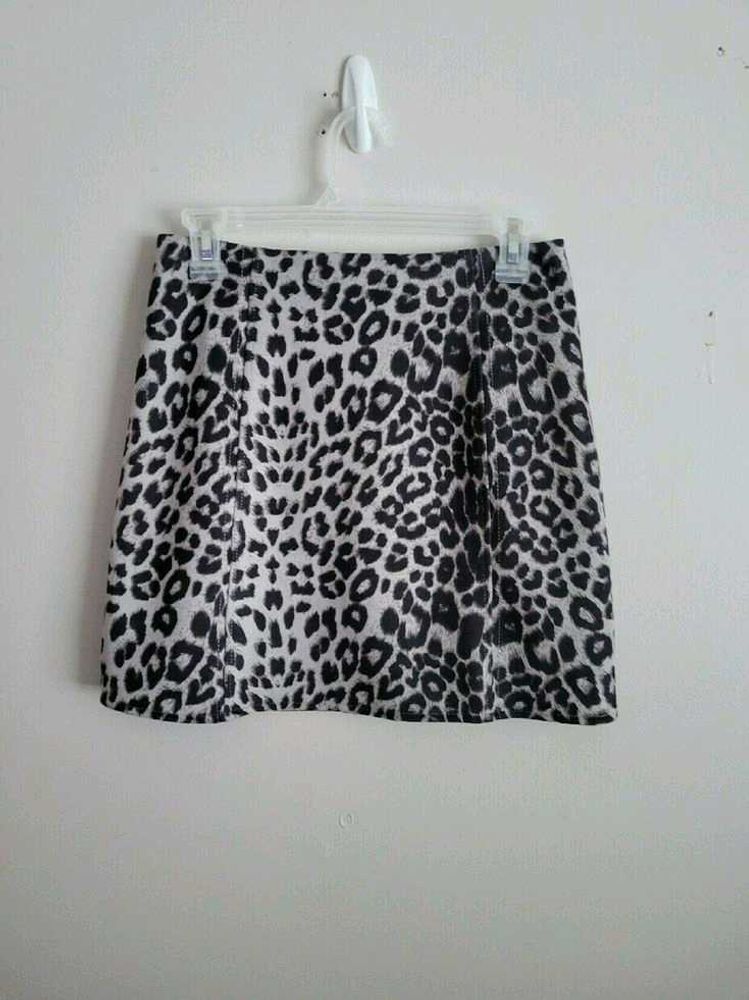 Leopard Printed Mini Skirt