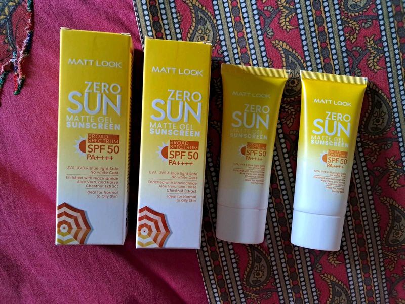 MATT LOOK Zero SUN Matte Gel SPF PA Sunscreen UVA