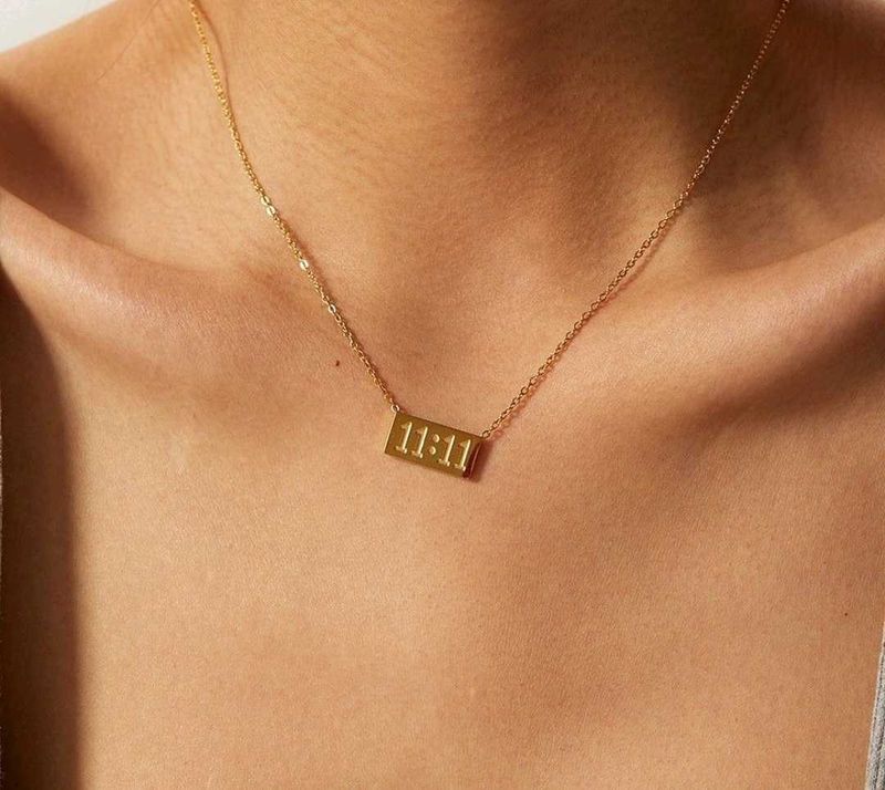 11:11 Angel Number Anti-Tarnish Pinterest Necklace