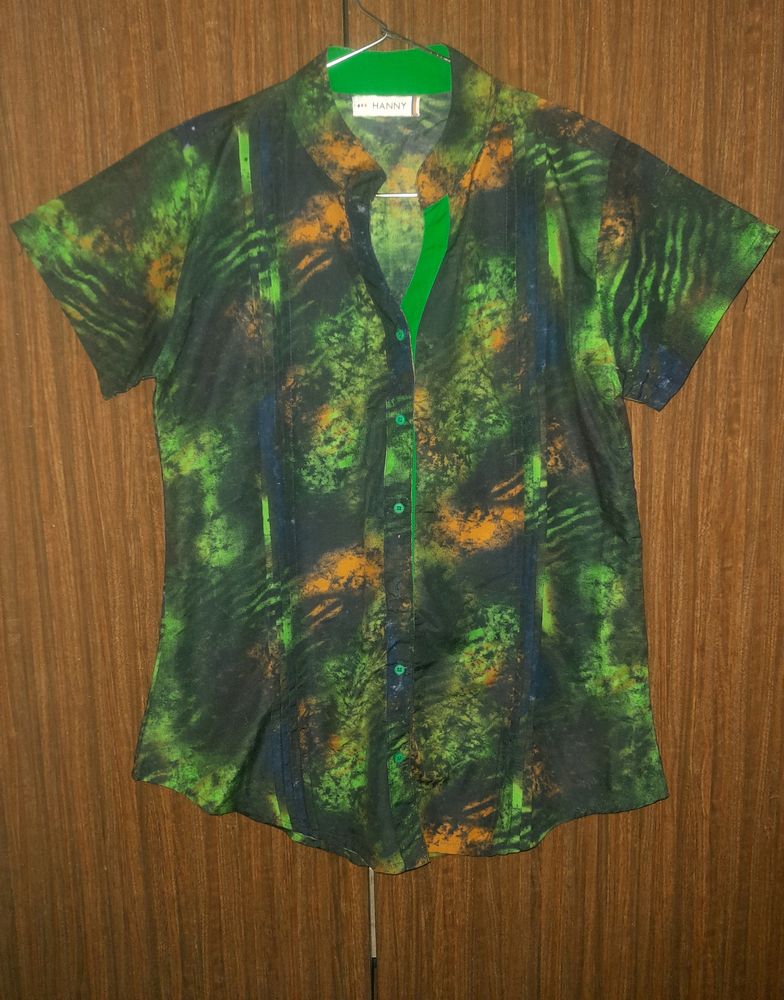 Green Tie-die T-shirt