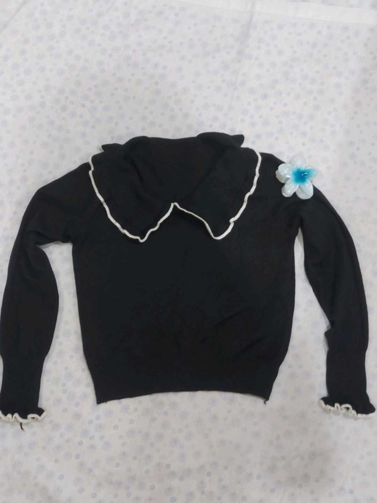 Chic Black Knit Sweater