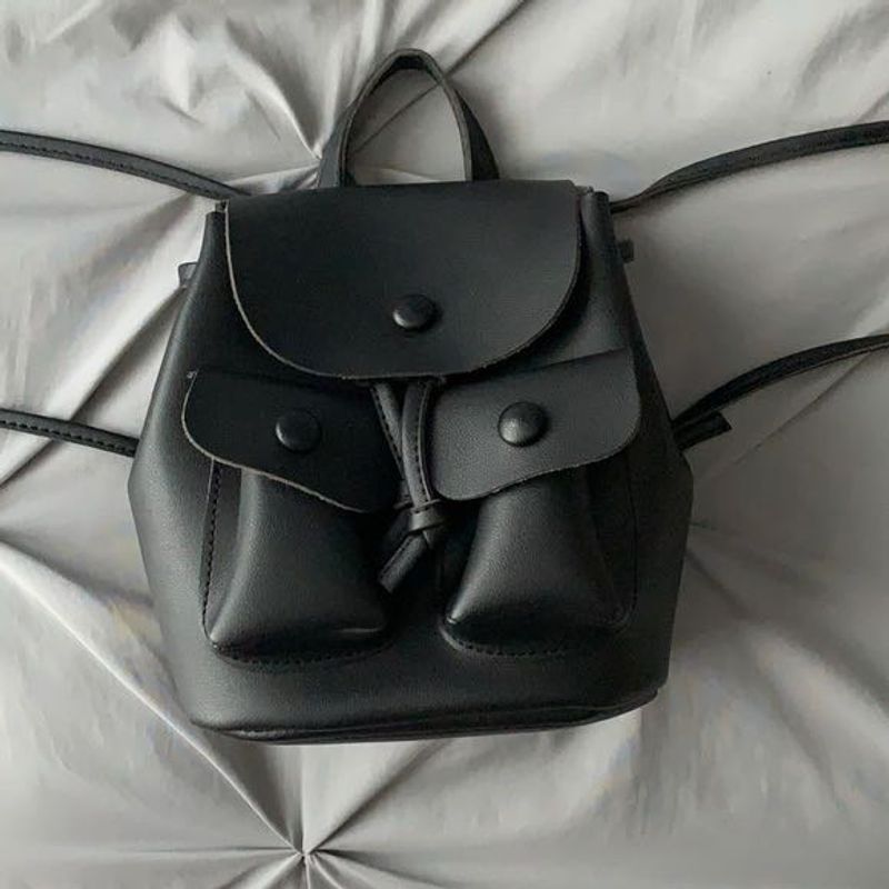 Mini Black Backpack