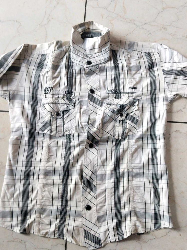 Checked Pattern Shirt